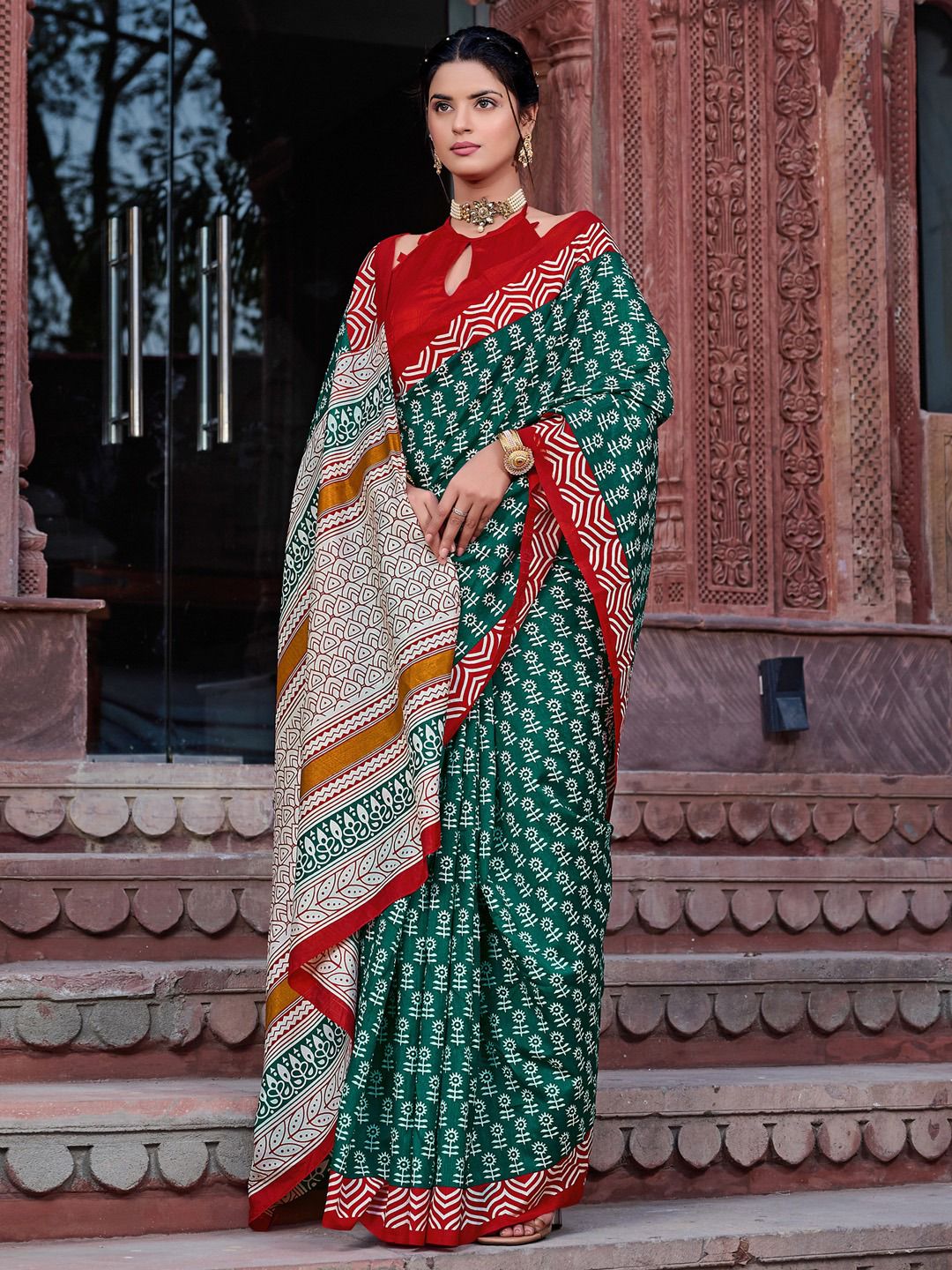 Regal Heritage – Handwoven Ethnic Saree