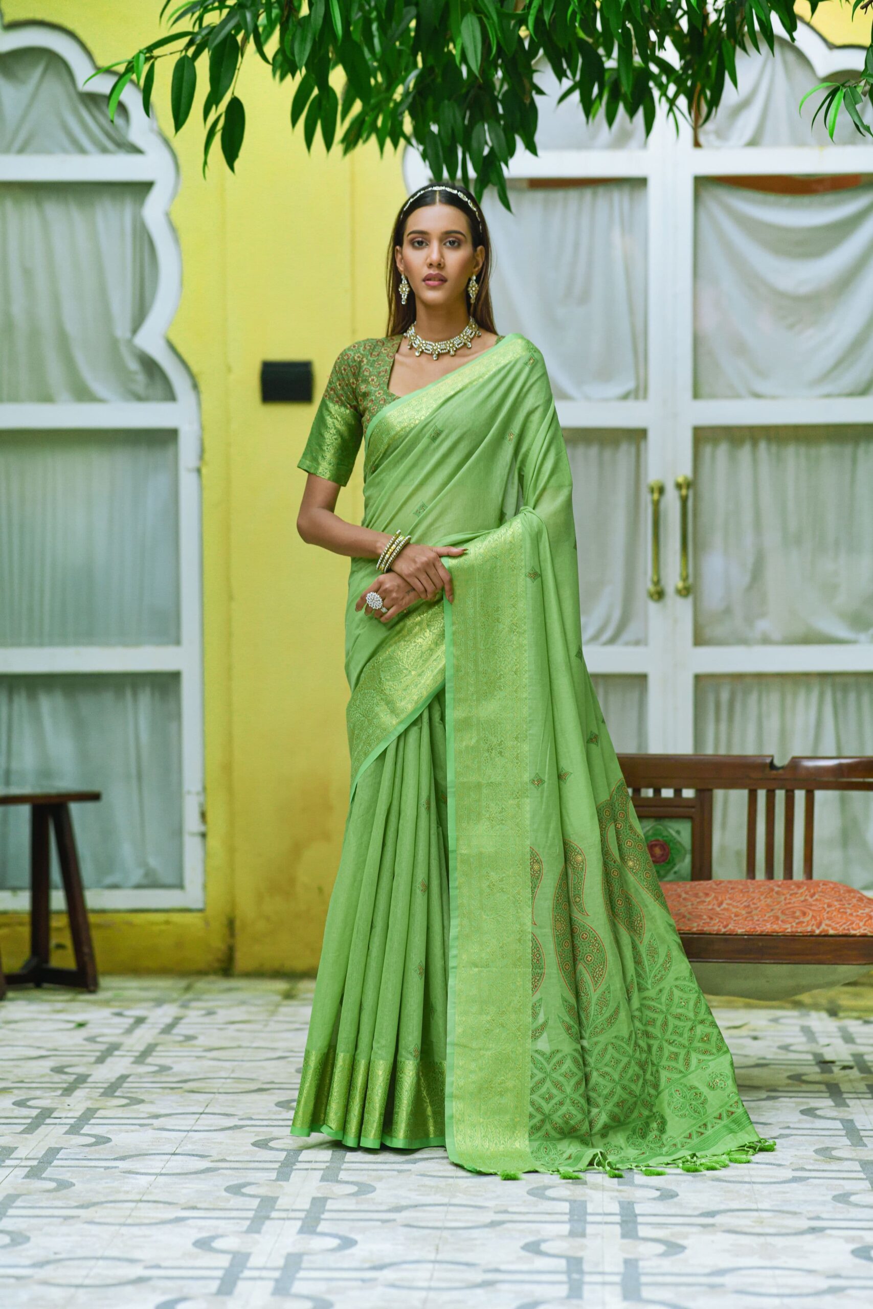 Green Elegance Saree